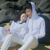 清新简约的 个性的情侣的头像