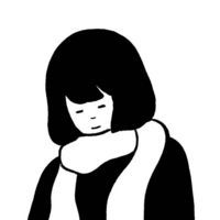 简约的个性卡通手绘微信头像