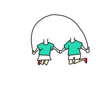 无头小人萌头像