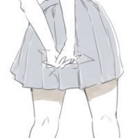 卡通简约的女生半身头像