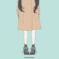 卡通时尚的简约的半身头像