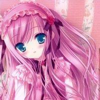 粉色二次萌头像女生 可爱卡通萌女生头像