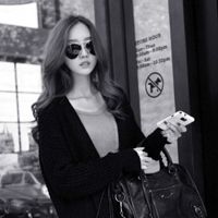 黑白头像女生侧脸