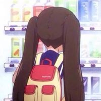 卡通女生背影微信头像