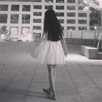 黑白的女生90后的微信头像