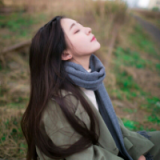 女生自制双影头像带字 风里有花香,身边有最爱的