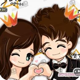 卡通情侣头像一对2张 微信情侣头像卡通一张