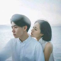 简约的清新的情侣的微信头像