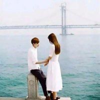 唯美简约清新的情侣微信头像