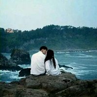 浪漫意境情侣头像背影一对 我希望可以每天陪着