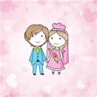 握紧一起走过的幸福 婚纱卡通情侣头像