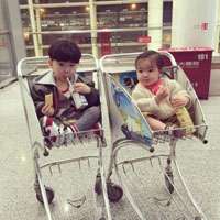 韩国萌娃情侣头像一对 高清萌系小孩双人可爱头