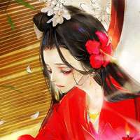 古风图片女子红衣霸气图片大全集 待浮花浪蕊俱