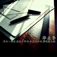 有点悲伤的关于毕业季图片带字 若干年之后会变