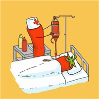 春暖花开吃点蔬菜 可爱的卡通果