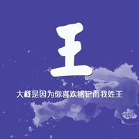 我姓王微信头像_关于姓氏王字头像