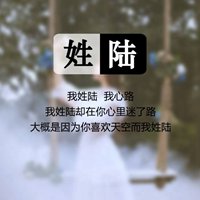 我姓陆微信头像_关于姓氏陆字头像