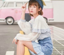 粉妆玉琢俏皮可爱小女生头像