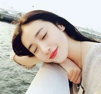 韩范长发少女街拍好看的头像女生头像