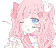 粉色少女心_微信动漫头像女生