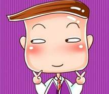 可爱剪刀手卡通头像