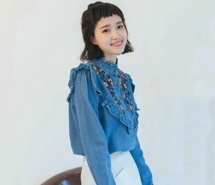 穿出妙龄青春 牛仔服装穿搭图片
