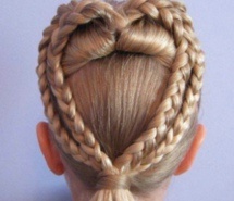 一款心形鱼骨编发 做美丽的小公举