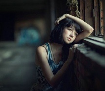 悄悄的，我爱上你了  高清人像摄影微信背景唯美