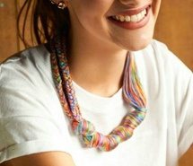 绣花线项链教程