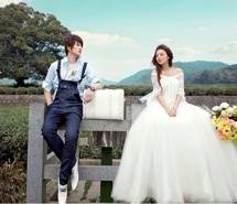 喜欢你在我身边没有期限  浪漫婚纱照背景唯美婚