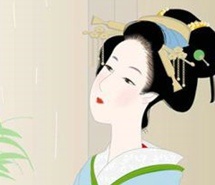 唯美日本风格插画图片