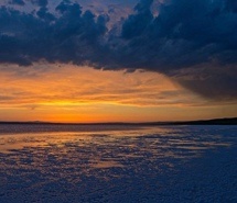 大海日落的唯美夕阳景色图片