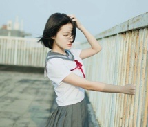 清纯校服美女甜美写真高清壁纸