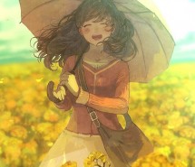 You're My  Sunshine   唯美动漫插画手机壁纸