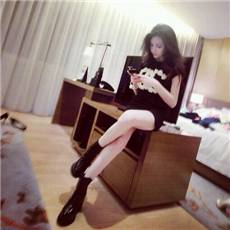 仰视白富美图片