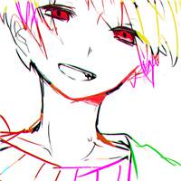 彩色简笔画帅哥