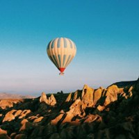 在天空里半飞的风景微信热气