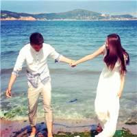 海边情侣头像浪漫一对 只要我们在海边就能找到