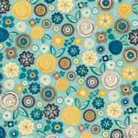 简单又好看的混搭风碎花平铺微信头像图片