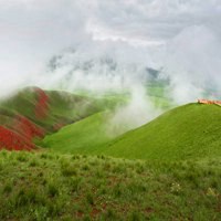 青海祁连山风景头像 祁连山风景区美丽景色