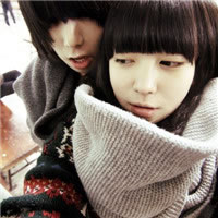 幸福甜蜜的2017年时尚的情侣头像一对的，双人的