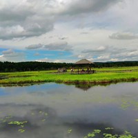 塞罕坝国家森林公园微信风景 水的源头，云的故