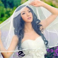 我在寂寞无聊的日子遇见你 穿婚纱女生头像