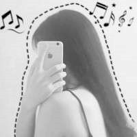 拿手机挡脸的女生头像 女生头像用手机挡脸黑白