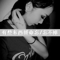 没有曾经 只有回忆 黑白色女生头像带字