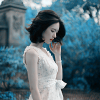 简单清爽的有意境的魅力十足的女生
