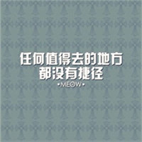 文字控的最爱 励志创意文字头像 任何值得去的地