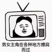 创意超搞笑卡通头像图片 人物在电视机内的