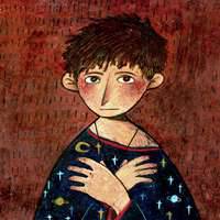 唯美个性漫画插图微信头像图片_孤独寂寞 颓废的