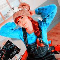 青春纯美的长发韩版阿宝色女生唯美头像图片 自